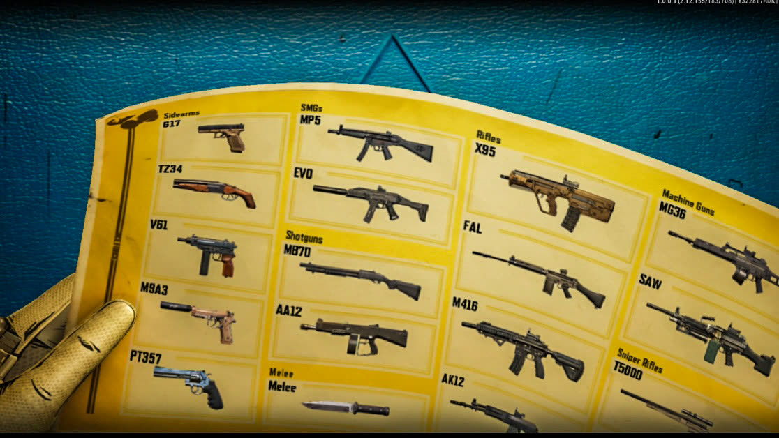 Ace Force 2 sidearms