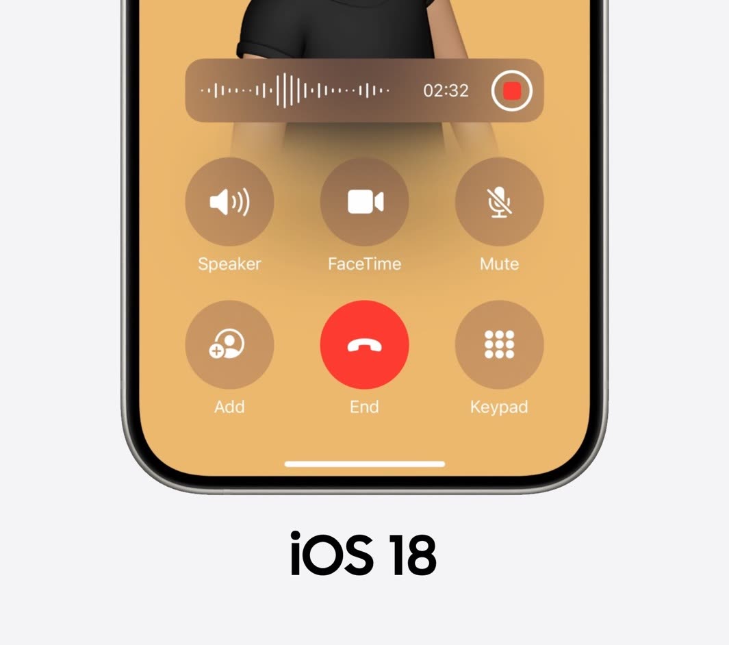 Call recording in iOS 18